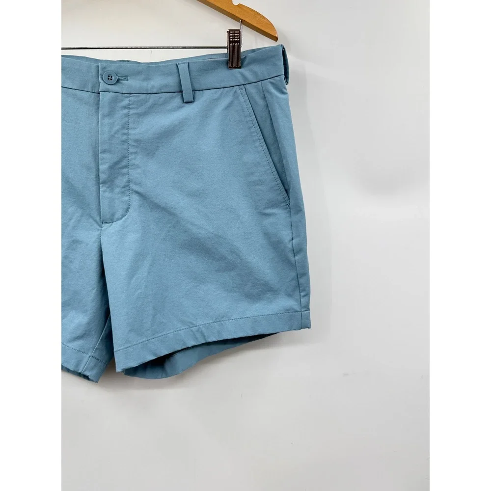 Vineyard Vines OTG On-The-Go Shorts Mens 34 Blue Performance Stretch Golf 7 Inch